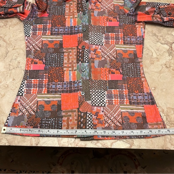 💜Host Pick Vintage 70s LUCKY TOPS Blouse Top Size Small - Picture 9 of 11